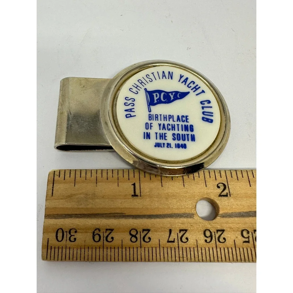 Vintage Pass Christian Yacht Club Money Clip Birthplace of Yachting in the South